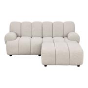 Sandfarvet Taza 2,5 personers modulsofa med chaiselong